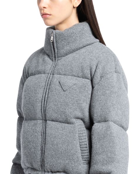 prada cold jacket|prada grey puffer jacket.